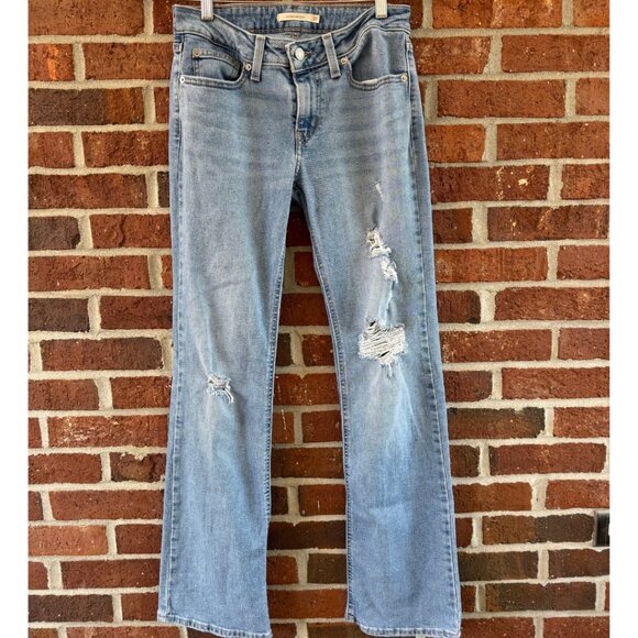 Levi’s Superlow Boot Distressed Jeans 27 - Picture 1 of 8